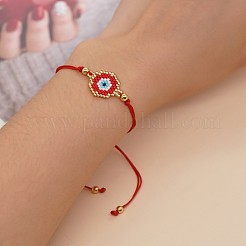 Богемный регулируемый браслет из бисера Миюки с узором «сглаз» для женщин&nbsp;HR3742