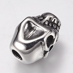 Европейские бусины из нержавеющей стали 304 STAS-F144-117AS