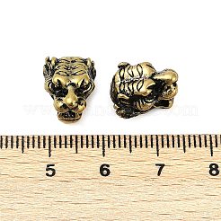 Сплавочные овальные бусины тибетского стиля &nbsp;TIBE-YC67670-AG