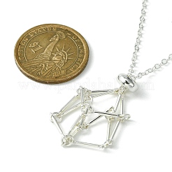 Мешочек из нержавеющей стали 304 в технике макраме&nbsp;NJEW-JN04468-06