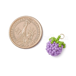 Подвески в виде томатов из стеклянных бусин&nbsp;PALLOY-MZ01081