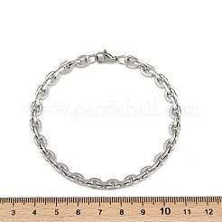 201 нержавеющая сталь кубинский стиль браслет чиан для мужчин&nbsp;LS-BJEW-B138-06P-01