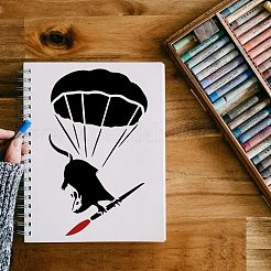Wiederverwendbare Zeichenschablonen aus Kunststoff&nbsp;DIY-WH0202-316