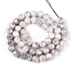 Антикоррозийные гальванические стеклянные бусины&nbsp;X-EGLA-T021-8mm-15-01