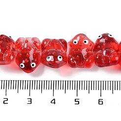 Нити прозрачных бусин из стеклянной эмали&nbsp;GLAA-B021-05D