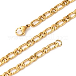 Цепочки Фигаро из нержавеющей стали 304 толщиной 4 мм NJEW-P338-02G