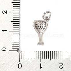 Латунные микропаве прозрачные кубические циркониевые подвески&nbsp;KK-P308-82P