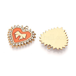 Подвески из нержавеющей стали 304 с кристаллами паве и эмалью&nbsp;STAS-T068-31A