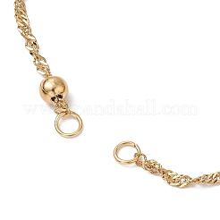 304 нержавеющая сталь сингапурские цепочки браслеты изготовление&nbsp;AJEW-JB01307-01