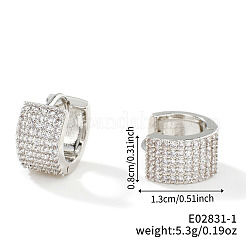 Латунные серьги-кольца в форме буквы С TR4286