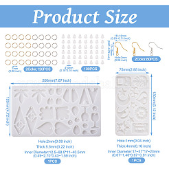 2 шт. 2 геометрических Молды для подвески из силикона&nbsp;DIY-TA0005-01