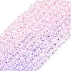 Прозрачный градиент цвета стеклянные бусины пряди&nbsp;LS-GLAA-G101-2mm-18