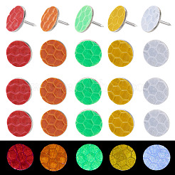 50 puntina da disegno piatta e rotonda in plastica&nbsp;AJEW-TADJ0001-02