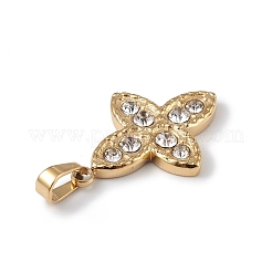 Ионное покрытие (ip) нержавеющая сталь 304 с подвесками из хрустальных страз&nbsp;STAS-G307-01G