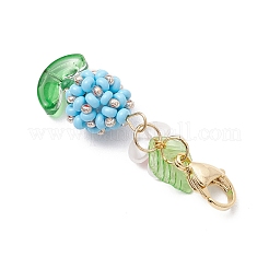 Подвеска из цветочного стекла&nbsp;HJEW-MZ00274-02