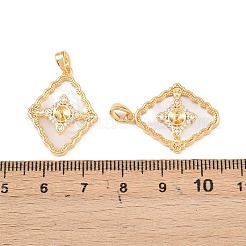 Латунные микро проложить четкие кубического циркония кулон поручительств KK-H524-18G