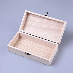 Boîte de rangement en bois&nbsp;OBOX-WH0004-01