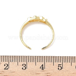 Латунные манжеты для женщин RJEW-Z111-03G