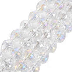 Гальванизируйте прозрачное стекло бисер нитей&nbsp;EGLA-T008-024-C01