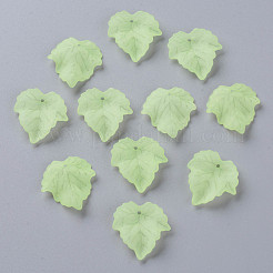 Осенняя тема прозрачные матовые акриловые подвески&nbsp;PAF002Y-18