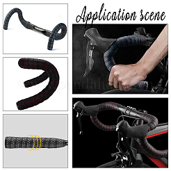 2 комплект двухцветных самоклеящихся лент из искусственной кожи для руля велосипеда с противоскользящим покрытием&nbsp;FIND-GO0001-21