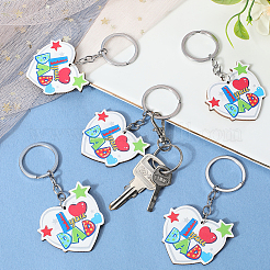 6 брелок в виде синей бороды: идеальный подарок на день отца&nbsp;AJEW-SP0001-39