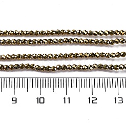 Стеклянные бусины с гальваническим покрытием &nbsp;EGLA-H107-01A-FP01