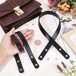 2 sangle de sac à rivets en similicuir PU&nbsp;DIY-CL0002-35C