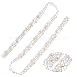 Cintura da sposa imitazione perla per abito da sposa&nbsp;AJEW-CA0002-04