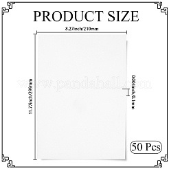 Pellicola di trasferimento per stencil per tatuaggi in plastica rettangolare&nbsp;DIY-CY0003-17