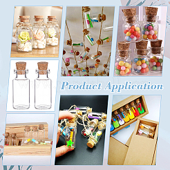 Миниатюрные стеклянные бутылки&nbsp;AJEW-WH0709-008