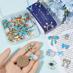 54pcs 9 styles de pendentifs en émail en alliage&nbsp;ENAM-SC0005-87