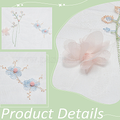 Blumenmuster-Polyesterstoffe&nbsp;DIY-WH0622-079