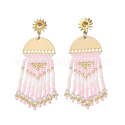 Orecchini lampadario in ottone da donna&nbsp;EJEW-MZ00757-02