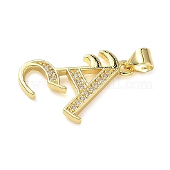 Латунные микро проложить кубического циркония подвески&nbsp;KK-I379-04G