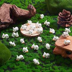 40шт смолы мини-корова домашнее украшение дисплея&nbsp;JX874A