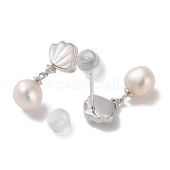 Серьги-гвоздики из стерлингового серебра с защитой от потускнения EJEW-C087-04P