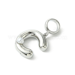 Gestell aus Messing mit ABS-Kunststoffperlen&nbsp;KK-G501-02C-P