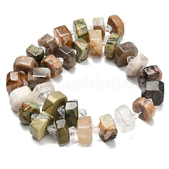 Нити бусин из натурального желтого гематоидного кварца&nbsp;G-L642-H07-01