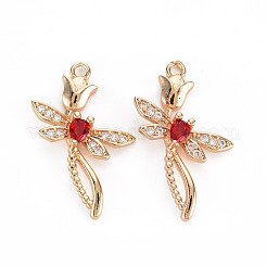 Покрытие стойки латунь микропаве прозрачные подвески из кубического циркония&nbsp;X-KK-T060-66C-RS