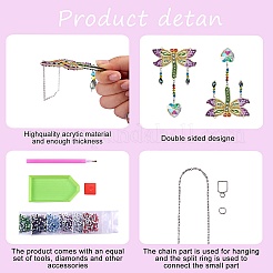 2 Sets 2-Stil-DIY-Diamantmalerei-Windspiel-Kits&nbsp;DIY-SZ0007-55