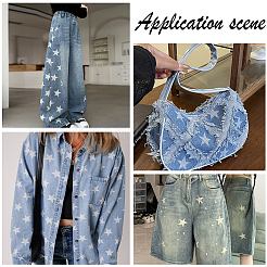 1 m bedruckter Denim-Baumwollstoff&nbsp;DIY-CY0002-71