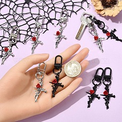 Pendentifs en alliage de croix décoratifs&nbsp;HJEW-YW00061-03