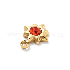 Подвески-шармы со стразами из нержавеющей стали 304&nbsp;STAS-L283-31G