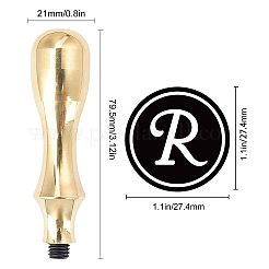 1 шт. головка штампа из латуни золотистого тона&nbsp;DIY-CP0008-98B