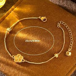 Ottone link braccialetti fiore&nbsp;WL3635-3