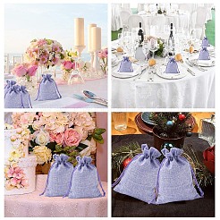 20 шт. прямоугольные мешочки из полиэстера с имитацией мешковины&nbsp;ABAG-YW0001-18