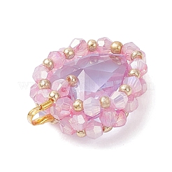 Латунь стекло кулоны&nbsp;PALLOY-MZ00981-07