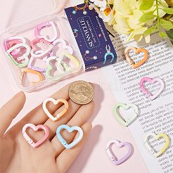 20 шт. окрашенные распылением кольца пружинных ворот из сплава&nbsp;FIND-SC0013-19