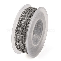 Catene di cavolfiore scintillanti in acciaio inossidabile 304 fatte a mano e resistenti all'ossidazione&nbsp;CHS-L026-03B-P
